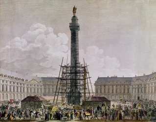 Construction de la colonne Vendôme en 1803-10